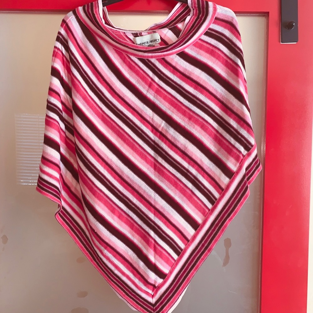 Striped Pink Poncho